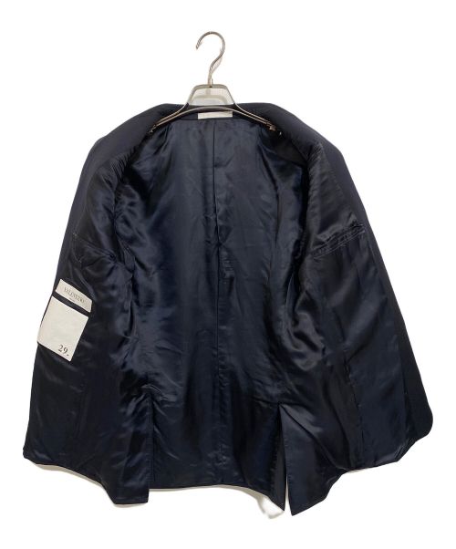 VALENTINO（ヴァレンティノ）VALENTINO (ヴァレンティノ) ロックスタッズ付 紺ブレザー ネイビー サイズ:SIZE 48 (M)の古着・服飾アイテム