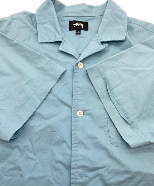 stussy（ステューシー）stussy (ステューシー) Hellshire Bowlimg Shirt ブルー サイズ:SIZE Lの古着・服飾アイテム