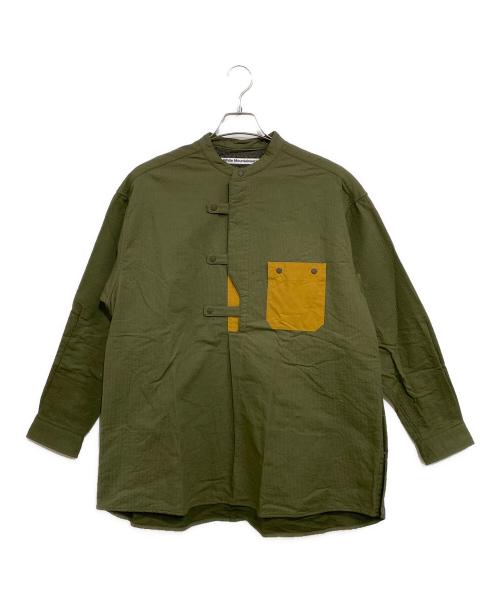WHITE MOUNTAINEERING（ホワイトマウンテ二アニング）WHITE MOUNTAINEERING (ホワイトマウンテ二アニング) スモックシャツ グリーン サイズ:1の古着・服飾アイテム