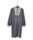 PAMEO POSEパメオポーズ）の古着「Shenfa Longsleeve Dress」｜グレー