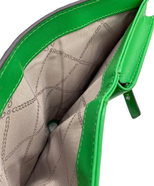 MICHAEL KORS（マイケル・コース）MICHAEL KORS (マイケルコース) レザースマホウォレット グリーン 未使用品の古着・服飾アイテム