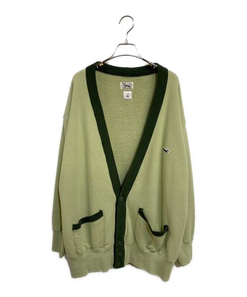 THE FOX（ザフォックス）THE FOX (ザフォックス) 6(ROKU) SWEAT CARDIGAN グリーン サイズ:Mの古着・服飾アイテム