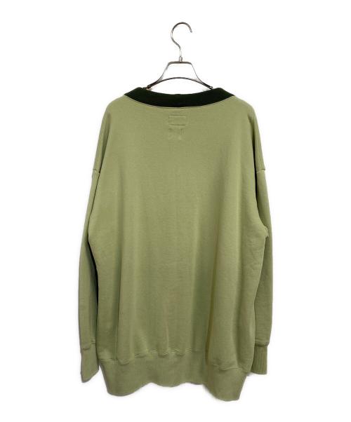 THE FOX（ザフォックス）THE FOX (ザフォックス) 6(ROKU) SWEAT CARDIGAN グリーン サイズ:Mの古着・服飾アイテム