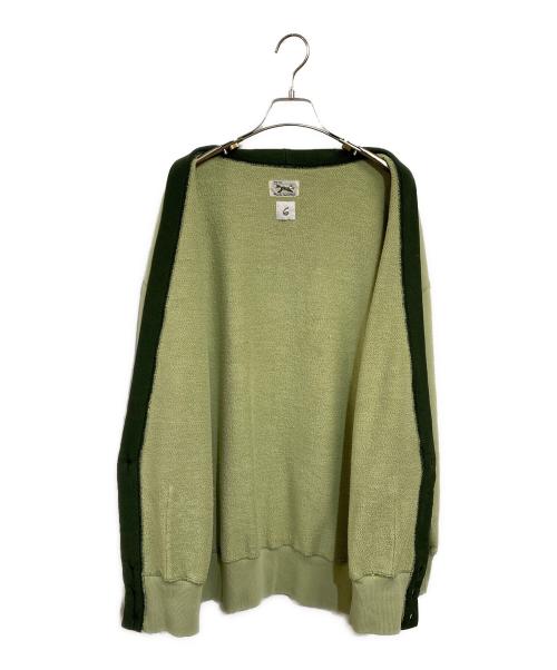 THE FOX（ザフォックス）THE FOX (ザフォックス) 6(ROKU) SWEAT CARDIGAN グリーン サイズ:Mの古着・服飾アイテム