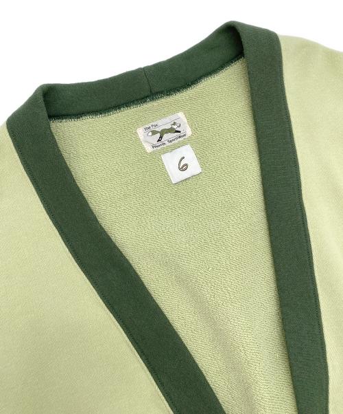 THE FOX（ザフォックス）THE FOX (ザフォックス) 6(ROKU) SWEAT CARDIGAN グリーン サイズ:Mの古着・服飾アイテム
