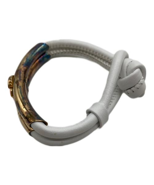 delfina delettrez（デルフィナ デルトレズ）delfina delettrez (デルフィナ デルトレズ) シルバー＆レザーブレスレット サイズ:Freeの古着・服飾アイテム