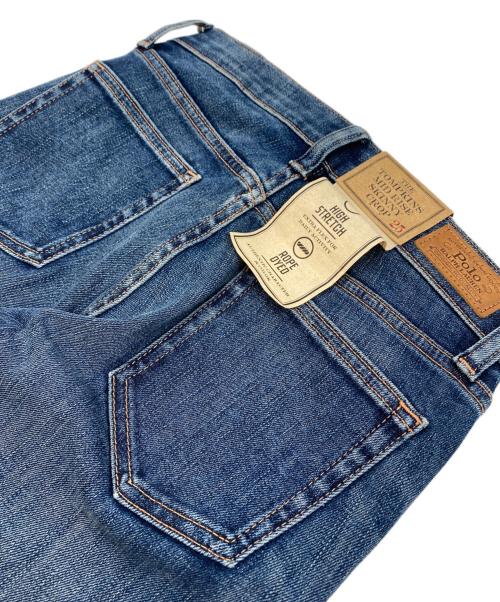POLO RALPH LAUREN（ポロ・ラルフローレン）POLO RALPH LAUREN (ポロ・ラルフローレン) Tompkins スキニークロップジーンズ ブルー サイズ:W25(63.5㎝) 未使用品の古着・服飾アイテム