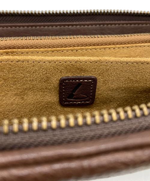 土屋鞄（ツチヤカバン）土屋鞄 (ツチヤカバン) クッションファスナー長財布 ブラウンの古着・服飾アイテム