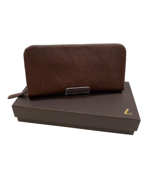 土屋鞄（ツチヤカバン）土屋鞄 (ツチヤカバン) クッションファスナー長財布 ブラウンの古着・服飾アイテム