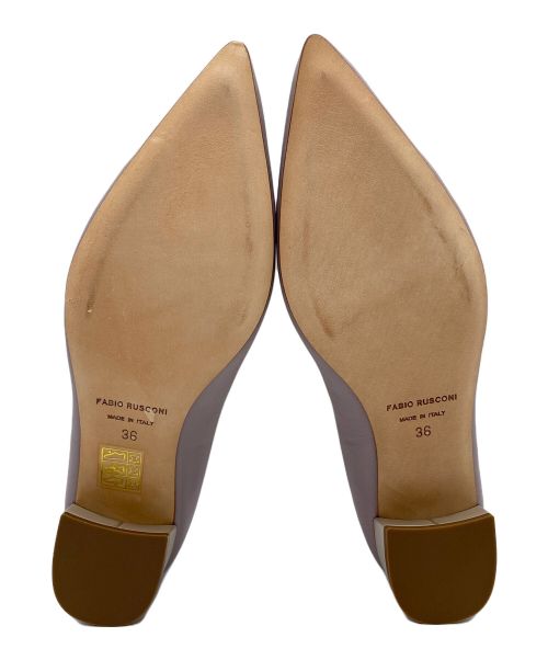 FABIO RUSCONI（ファビオルスコーニ）FABIO RUSCONI (ファビオルスコーニ) ローヒールパンプス ライラック サイズ:SIZE 36(23cm～23.5ｃｍ）の古着・服飾アイテム