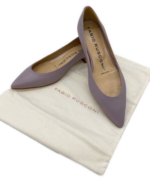 FABIO RUSCONI（ファビオルスコーニ）FABIO RUSCONI (ファビオルスコーニ) ローヒールパンプス ライラック サイズ:SIZE 36(23cm～23.5ｃｍ）の古着・服飾アイテム