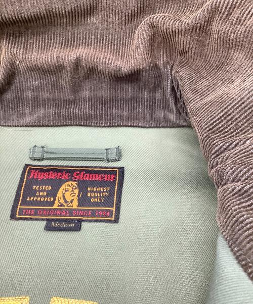 Hysteric Glamour（ヒステリックグラマー）Hysteric Glamour (ヒステリックグラマー) GHOST WOLVES刺繍チノラウンドカラージャケット グリーン サイズ:SIZE Mの古着・服飾アイテム