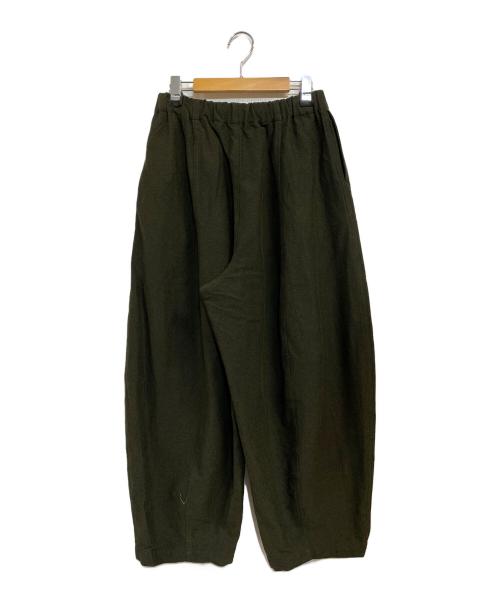 Curensology（カレンソロジー）Curensology (カレンソロジー) コットンウールドロストパンツ グリーン サイズ:SIZE Freeの古着・服飾アイテム