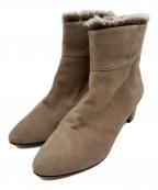 HIMIKO on Rougeヒミコ オン ルージュ）の古着「ファーショートブーツ」｜ベージュ