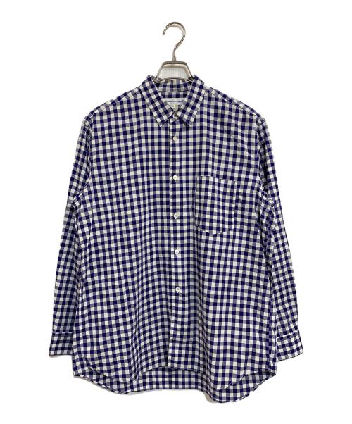 COMME des GARCONS SHIRT（コムデギャルソンシャツ）COMME des GARCONS SHIRT (コムデギャルソンシャツ) ギンガムチェックシャツ ネイビー×ホワイト サイズ:SIZE Mの古着・服飾アイテム