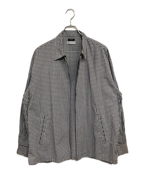 leno（リノ）leno (リノ) THOMAS MASON (トーマスメイソン) Zip-Up Blouson ブラック×ホワイト サイズ:SIZE 2 (FREE)の古着・服飾アイテム