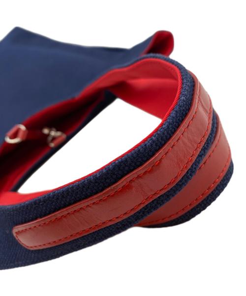 KITAMURA（キタムラ）KITAMURA (キタムラ) トートバッグ レッド×ネイビーの古着・服飾アイテム