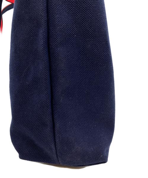 KITAMURA（キタムラ）KITAMURA (キタムラ) トートバッグ レッド×ネイビーの古着・服飾アイテム