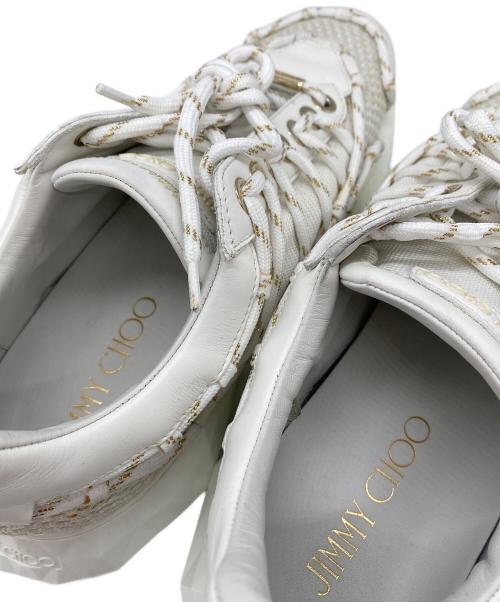 JIMMY CHOO（ジミーチュウ）JIMMY CHOO (ジミーチュウ) DIAMOND  LACED ホワイト サイズ:SIZE　41.5の古着・服飾アイテム