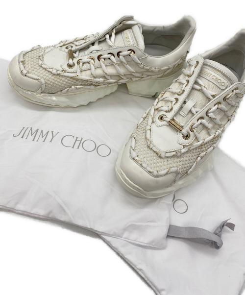 JIMMY CHOO（ジミーチュウ）JIMMY CHOO (ジミーチュウ) DIAMOND  LACED ホワイト サイズ:SIZE　41.5の古着・服飾アイテム