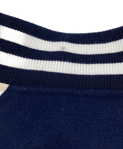 My Sugar Babe（マイシュガーベイブ）My Sugar Babe (マイシュガーベイブ) スタジャン ネイビー×ベージュ サイズ:SIZE Lの古着・服飾アイテム