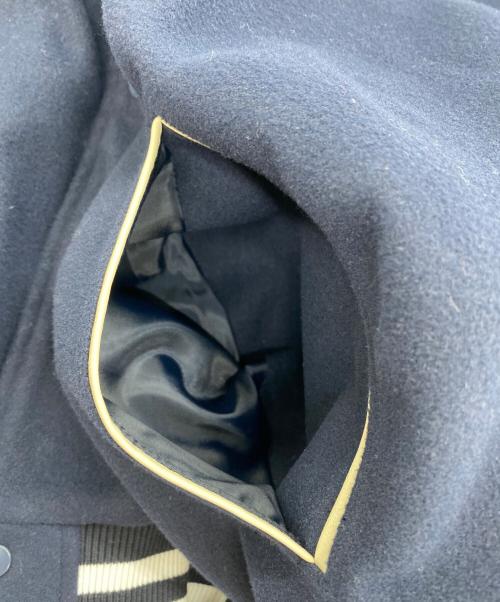 My Sugar Babe（マイシュガーベイブ）My Sugar Babe (マイシュガーベイブ) スタジャン ネイビー×ベージュ サイズ:SIZE Lの古着・服飾アイテム