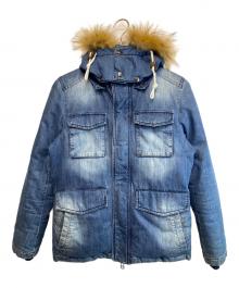 The Duffer of ST.George（ザ ダファーオブセントジョージ）の古着「デニムダウンジャケット」｜ブルー