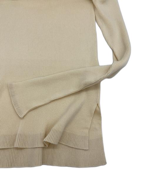 AURALEE for Ronherman（オーラリーフォーロンハーマン）AURALEE for Ronherman (オーラリーフォーロンハーマン) ギザボートネックリブニットセーター ベージュの古着・服飾アイテム