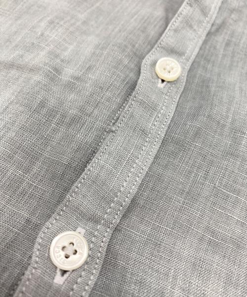 ticca（ティッカ）ticca (ティッカ) リネンノーカラーシャツ グレー サイズ:ＦＲＥＥの古着・服飾アイテム