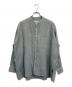 ticca（ティッカ）の古着「リネンノーカラーシャツ」｜グレー
