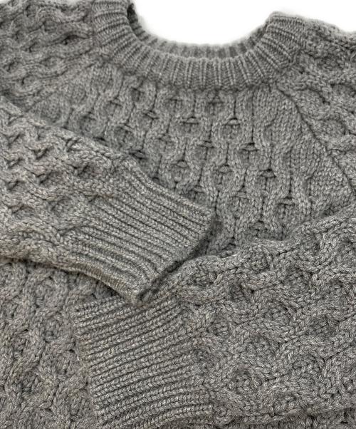 ISABEL MARANT（イザベルマラン）ISABEL MARANT (イザベルマラン) ローゲージケーブルニットセーター グレー サイズ:２の古着・服飾アイテム