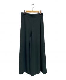 Acne studios（アクネ ストゥディオズ）の古着「トリアセテート ワイドパンツ」｜グリーン