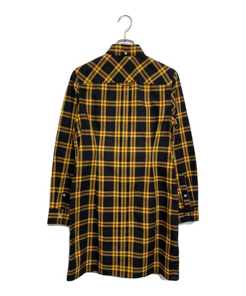 FRED PERRY（フレッドペリー）FRED PERRY (フレッドペリー) ボタンダウンシャツワンピース イエロー×ブラック サイズ:SIZE 10の古着・服飾アイテム