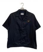 FRED PERRY×miles kaneフレッドペリー×マイルズ・ケイン）の古着「BOWLING SHIRT」｜ブラック