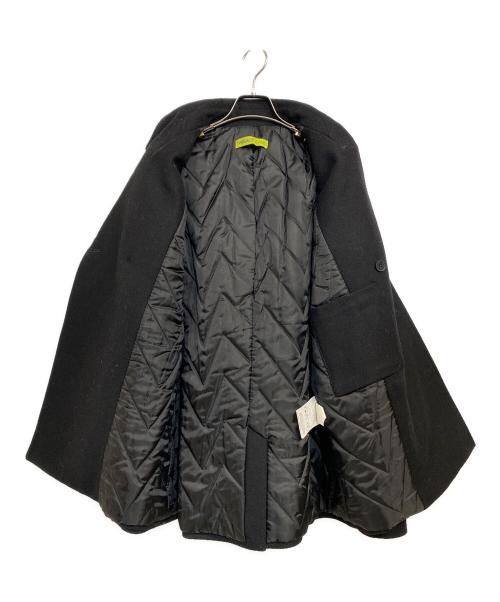 VERSACE JEANS（ヴェルサーチジーンズ）VERSACE JEANS (ヴェルサーチジーンズ) メルトン ピーコート ブラック サイズ:SIZE IT50の古着・服飾アイテム