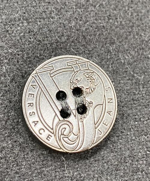 VERSACE JEANS（ヴェルサーチジーンズ）VERSACE JEANS (ヴェルサーチジーンズ) メルトン ピーコート ブラック サイズ:SIZE IT50の古着・服飾アイテム