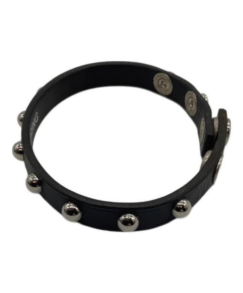 CAREERING（キャリアリング）CAREERING (キャリアリング) スタッズブレスレット ブラック サイズ:Freeの古着・服飾アイテム