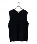 COMME des GARCONS SHIRTコムデギャルソンシャツ）の古着「ニットベスト」｜ブラック