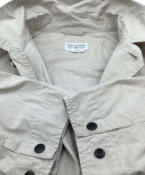 ENDS and MEANS（エンズアンド ミーンズ）ENDS and MEANS (エンズアンド ミーンズ) Hunting Jacket ベージュ サイズ:SIZE Lの古着・服飾アイテム