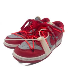 NIKE×OFFWHITE（ナイキ×オフホワイト）の古着「Dunk Low "University Red/Wolf Grey"」｜レッド×グレー