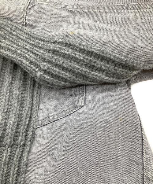 sacai（サカイ）sacai (サカイ) Denim x Knit Blouson グレー サイズ:SIZE 2の古着・服飾アイテム