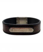 Saint Laurent Parisサンローランパリ）の古着「ブレスレット」｜ブラック
