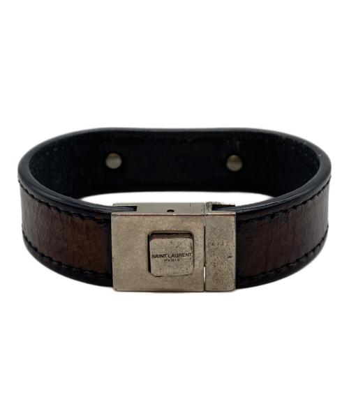 Saint Laurent Paris（サンローランパリ）Saint Laurent Paris (サンローランパリ) ブレスレット ブラック サイズ:Freeの古着・服飾アイテム