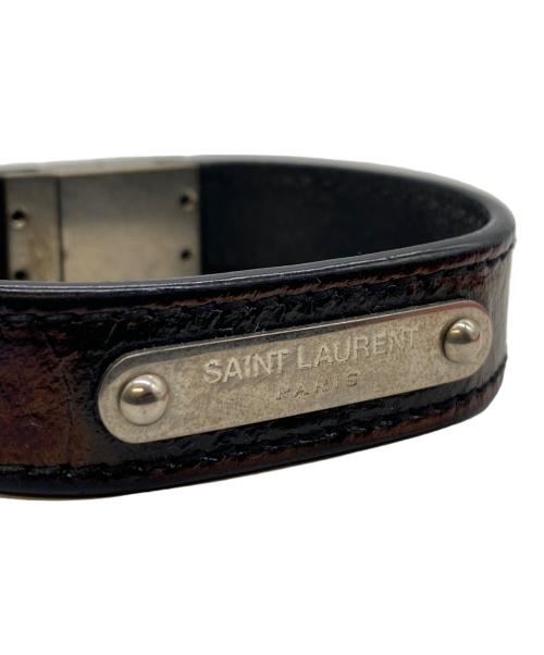 Saint Laurent Paris（サンローランパリ）Saint Laurent Paris (サンローランパリ) ブレスレット ブラック サイズ:Freeの古着・服飾アイテム