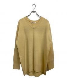 Snidel（スナイデル）の古着「24AW ウールVネックニットミニワンピース」｜ベージュ