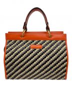 J&M DAVIDSONジェイ＆エム デヴィッドソン）の古着「ハンドバッグ」｜オレンジ×ブラック