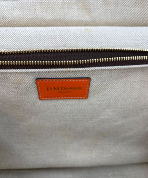 J&M DAVIDSON（ジェイ＆エム デヴィッドソン）J&M DAVIDSON (ジェイ＆エム デヴィッドソン) ハンドバッグ オレンジ×ブラックの古着・服飾アイテム