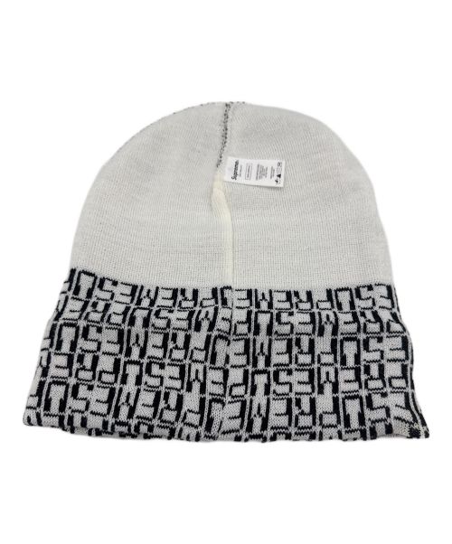 SUPREME（シュプリーム）Supreme (シュプリーム) Digital Beanie ホワイト×ブラックの古着・服飾アイテム