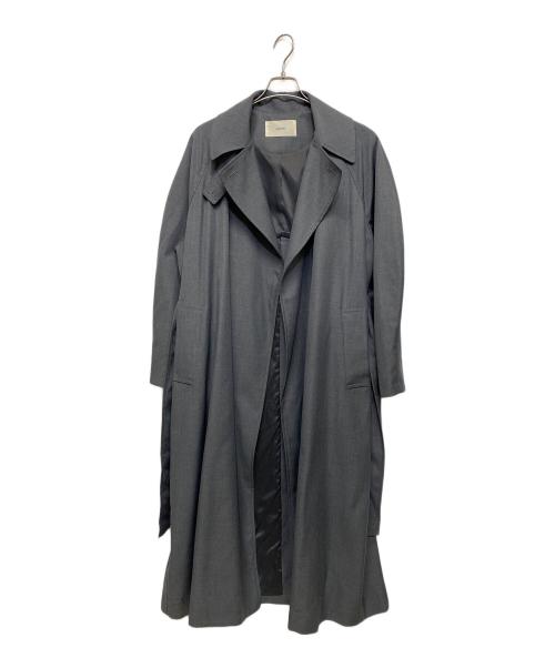 TODAYFUL（トゥデイフル）TODAYFUL (トゥデイフル) 24SS Twill Trench Coat グレー サイズ:SIZE 38の古着・服飾アイテム