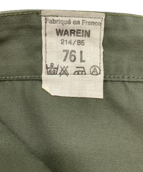 WAREIN（ウェアイン）WAREIN (ウェアイン) フランス軍 カーゴパンツ オリーブ サイズ:SIZE 76cm (L)の古着・服飾アイテム